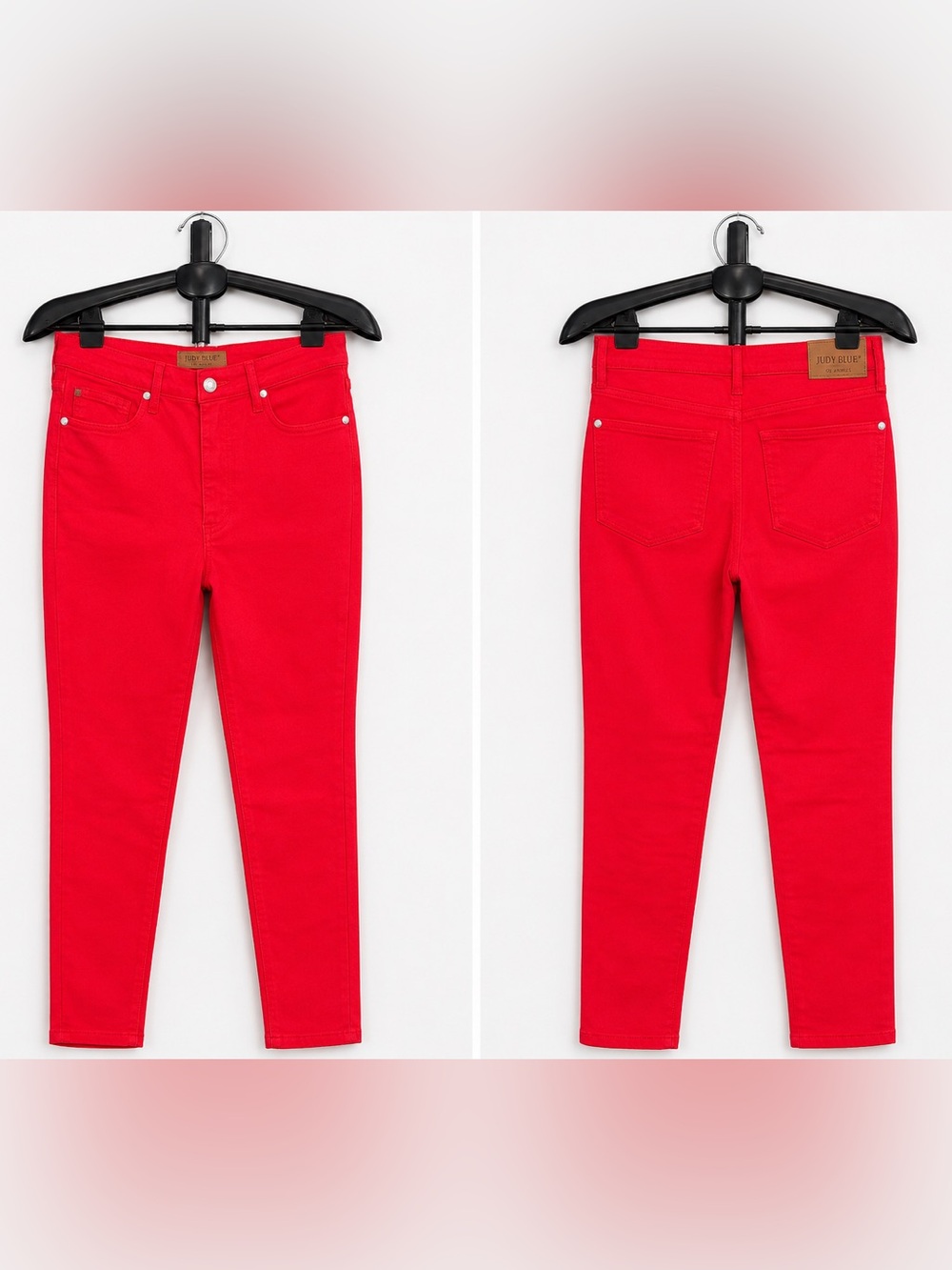 Judy Blue Red Skinny Jeans Women’s 11/30 Mid Rise Stretch Denim EUC
